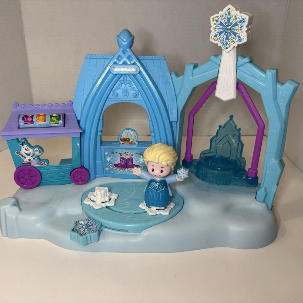 Fisher Price Little People Disney Frozen Winter Wonderland Elsa Playset